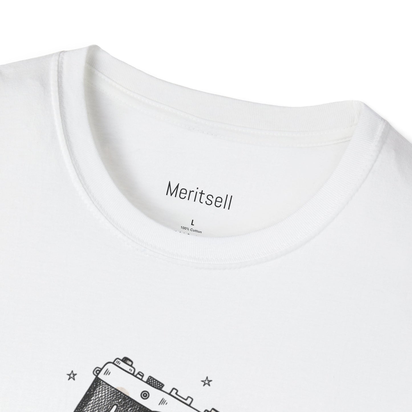 Photography & Coffee Graphic Tee — Camera, Notebook, Coffee Cup Design