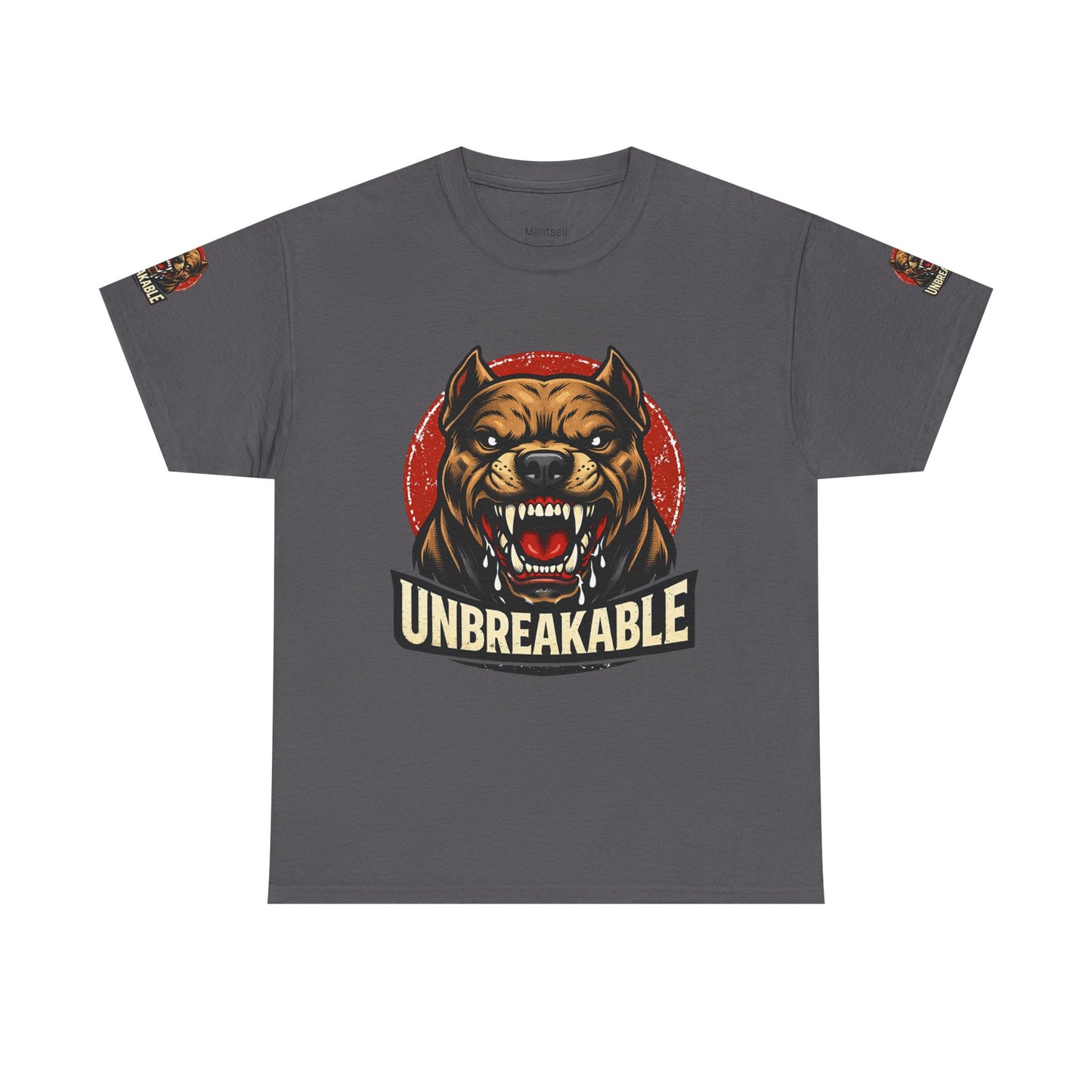 Unbreakable Pitbull Tee — Fierce Dog Graphic T-Shirt
