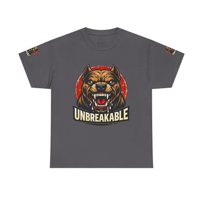 Unbreakable Pitbull Tee — Fierce Dog Graphic T-Shirt
