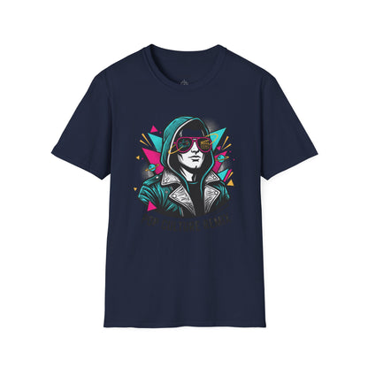 Pop Culture Remix T-Shirt — Retro Neon Hoodie Portrait Graphic Tee