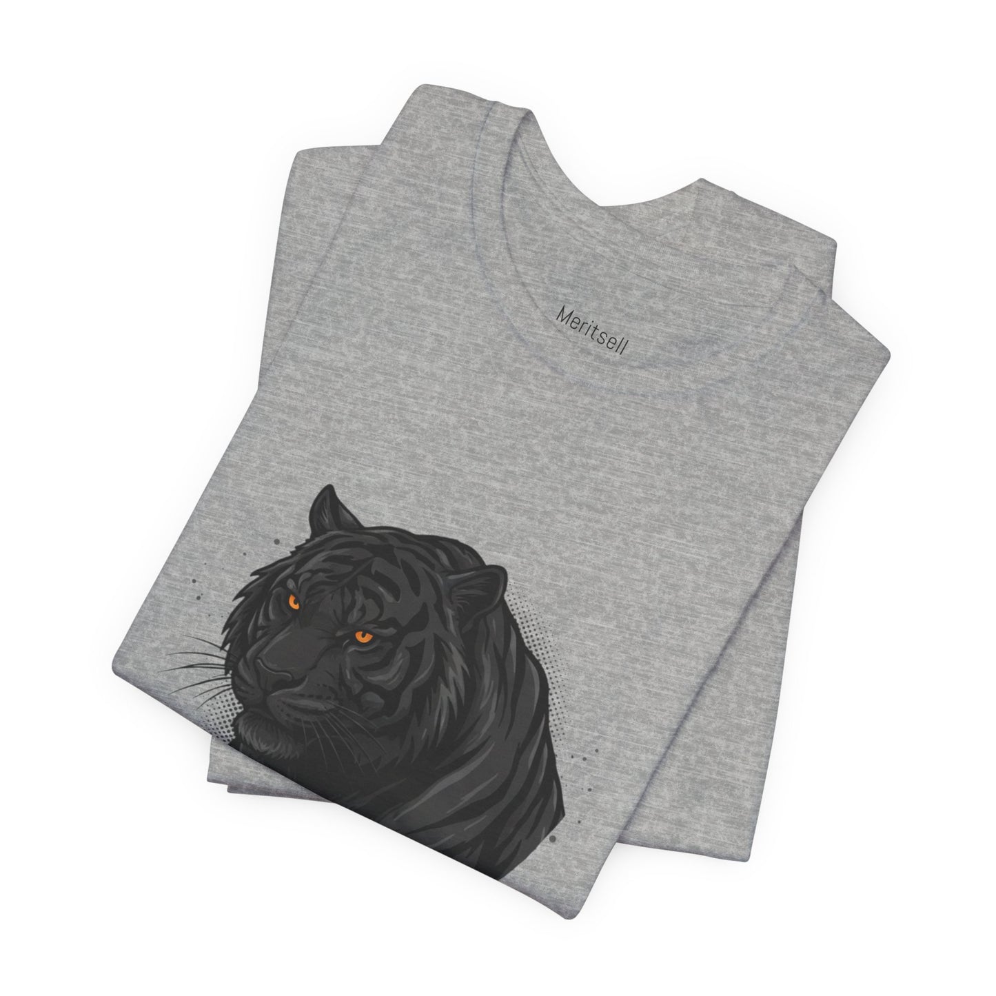 Ferocity Black Panther T‑Shirt – Graphic Tiger Head Tee