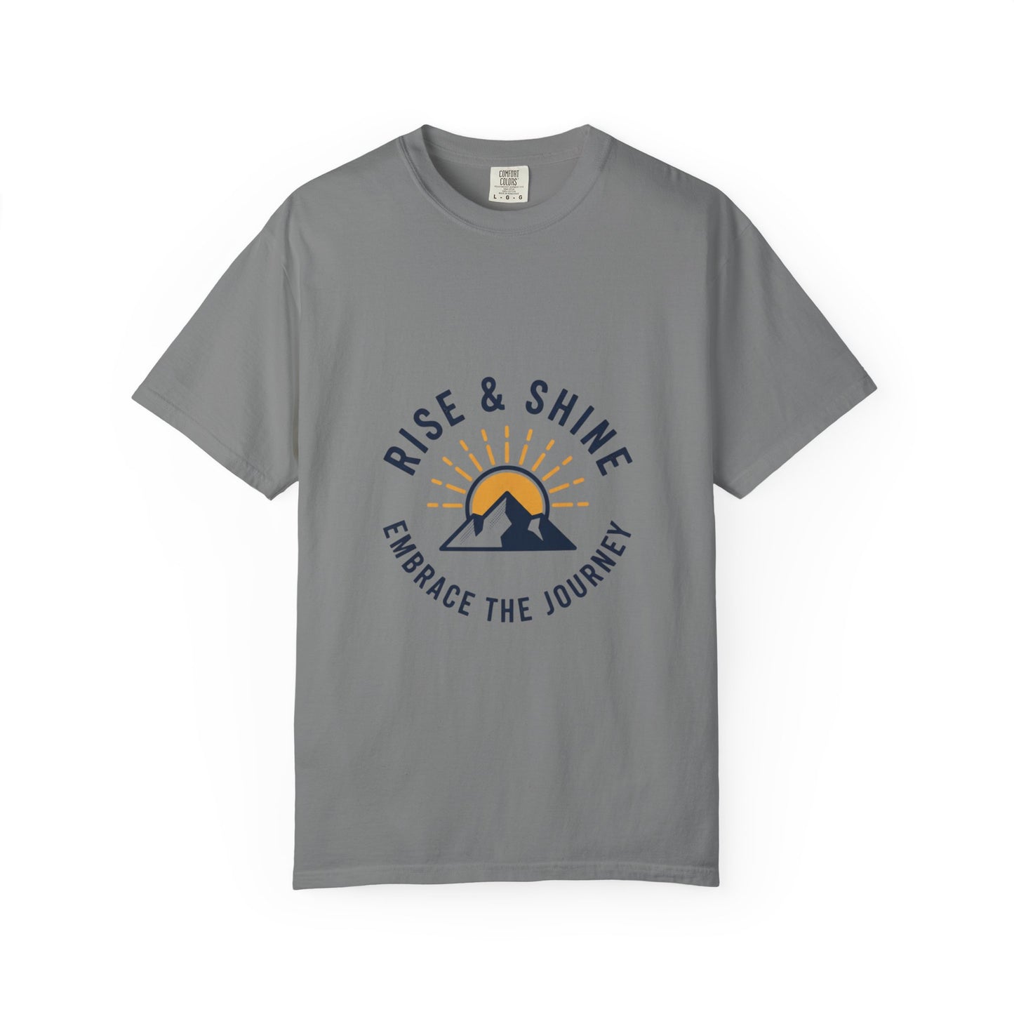 Rise & Shine Mountain T-Shirt — "Embrace the Journey" Inspirational Tee