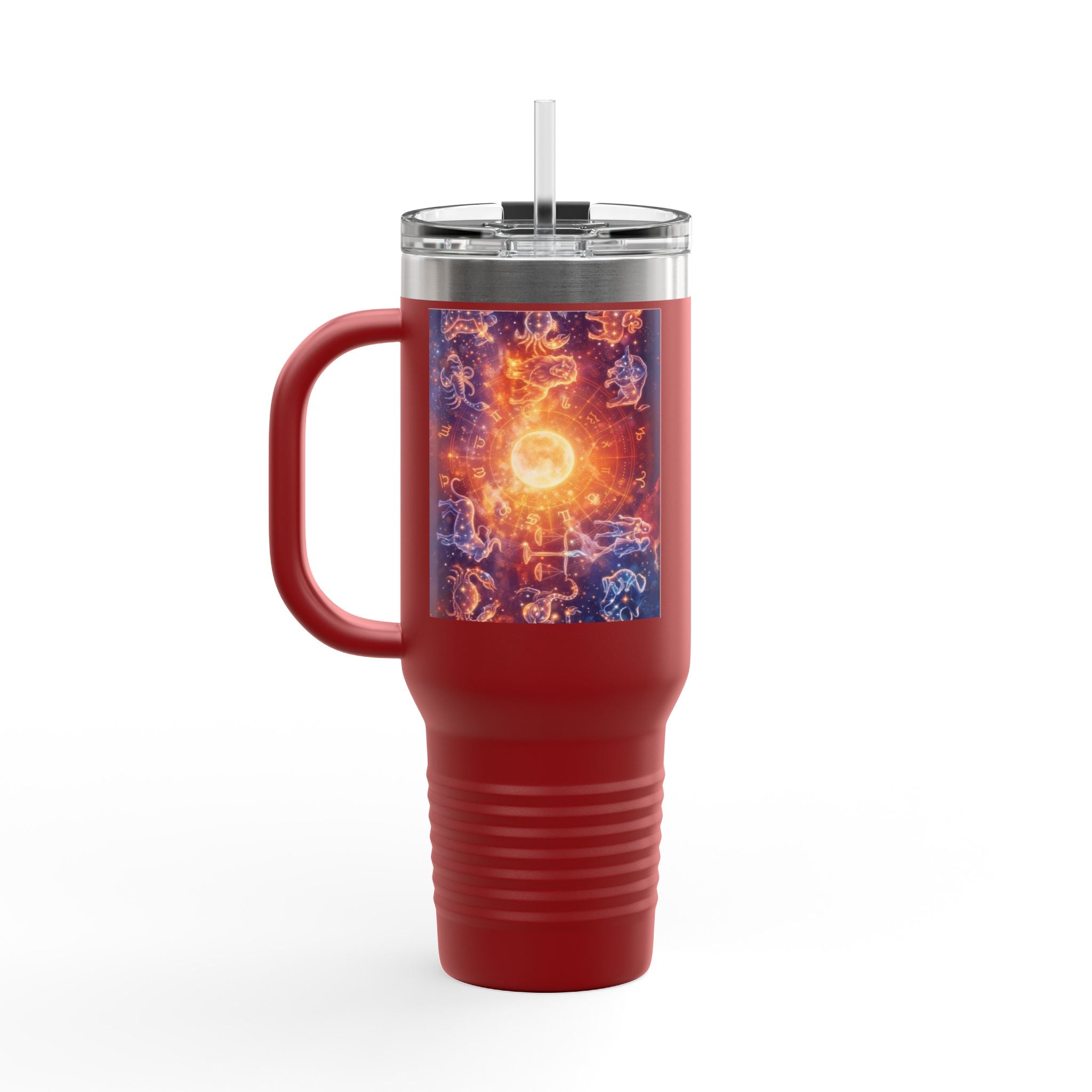 40oz Insulated Travel Mug — Cosmic Energy Zodiac Design