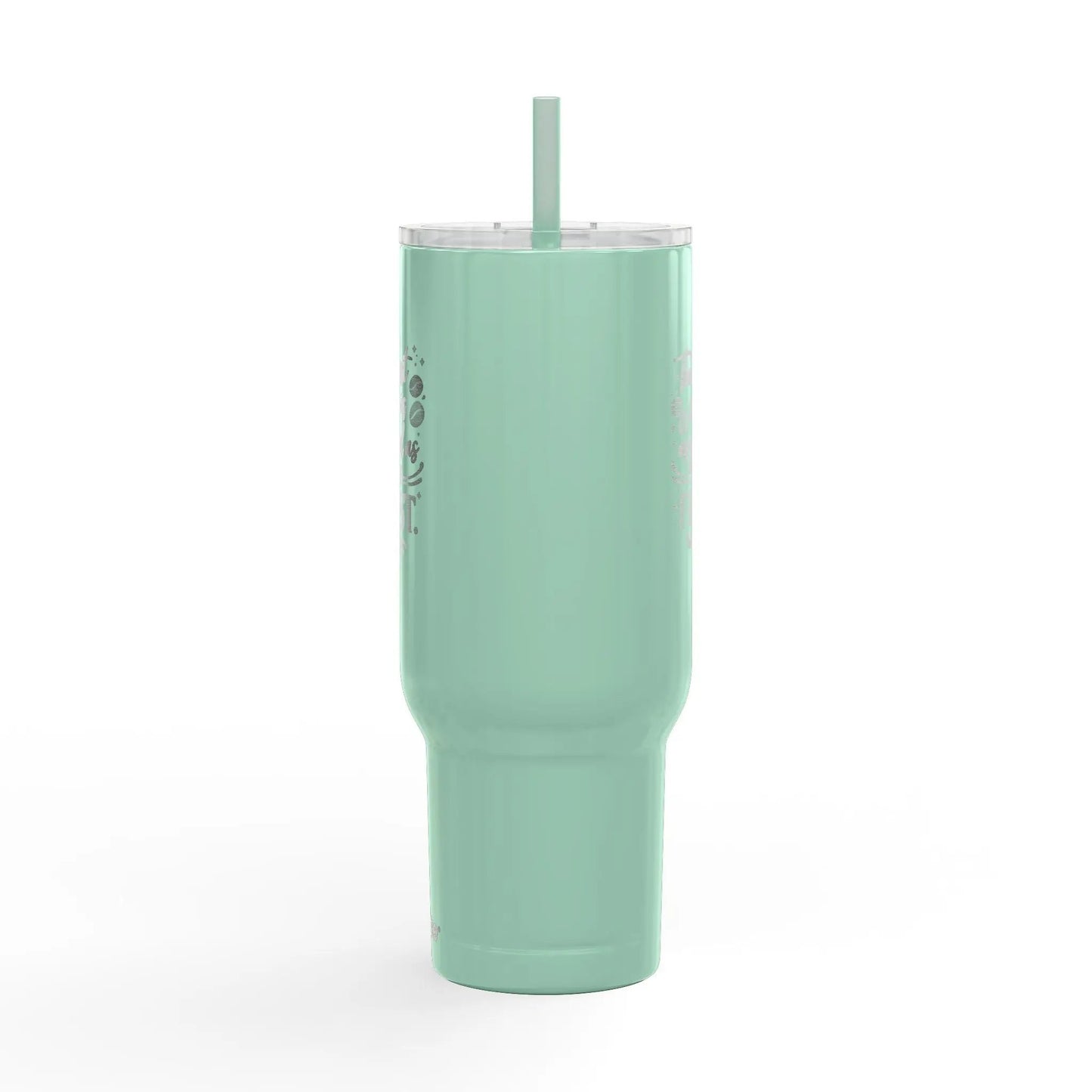 40oz Engraved Tumbler with Lid – “The Last Sip Is Always the First” Insulated Travel Mug