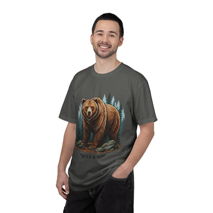 Bear Graphic T-Shirt — "Wild & Wise" Forest Adventure Tee
