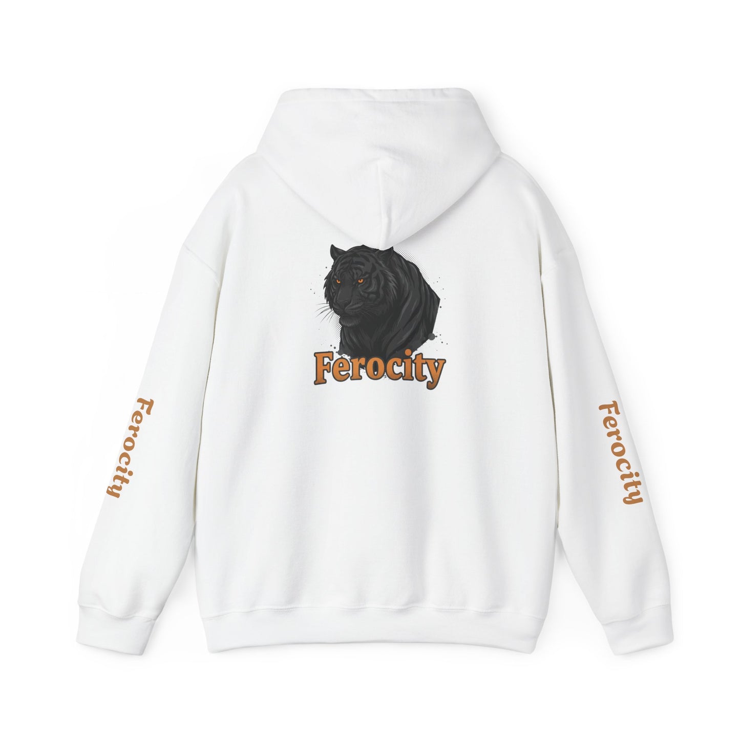 Ferocity Panther Hoodie — Black Big Cat Graphic Hooded Sweatshirt