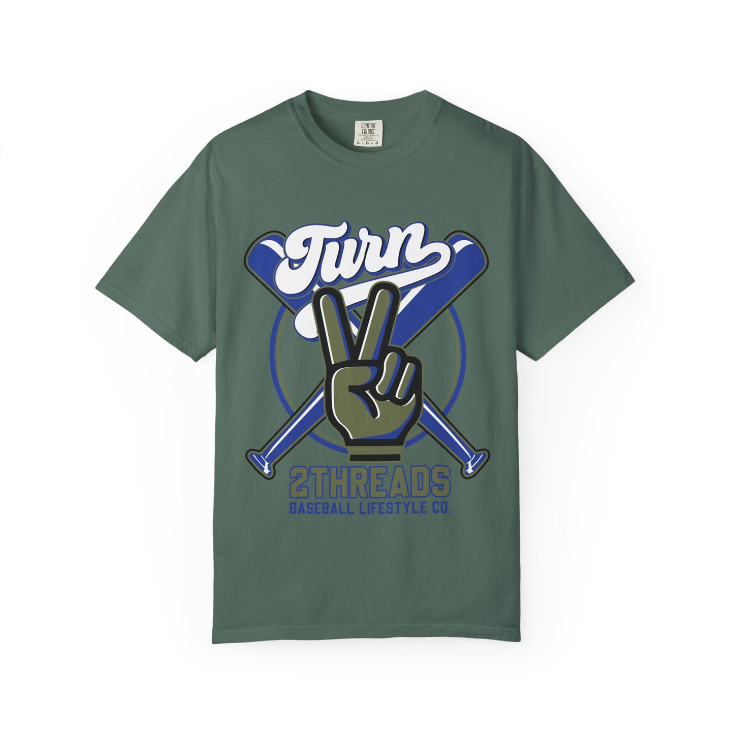 Baseball Peace Sign T-Shirt — "Turn" Graphic Baseball Lifestyle Tee