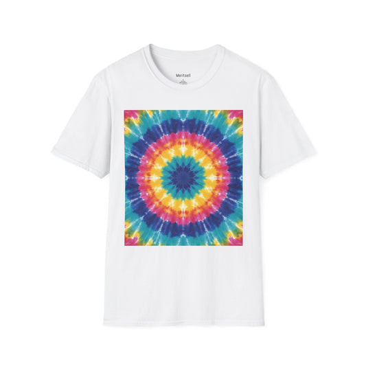 Tie-Dye Mandala T-Shirt — Colorful Retro Festival Tee
