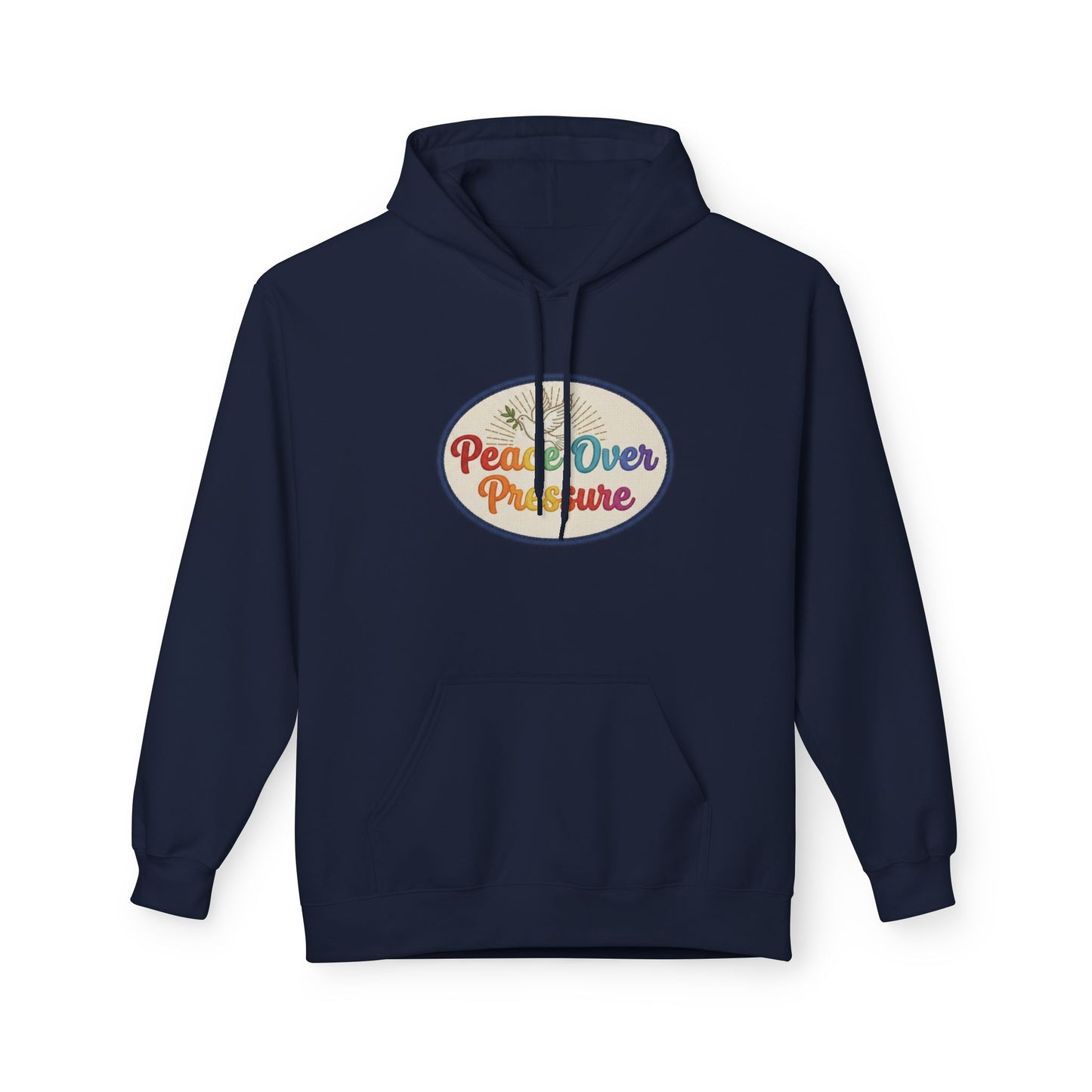 Peace Over Pressure Hoodie — Retro Dove Graphic Comfort Pullover