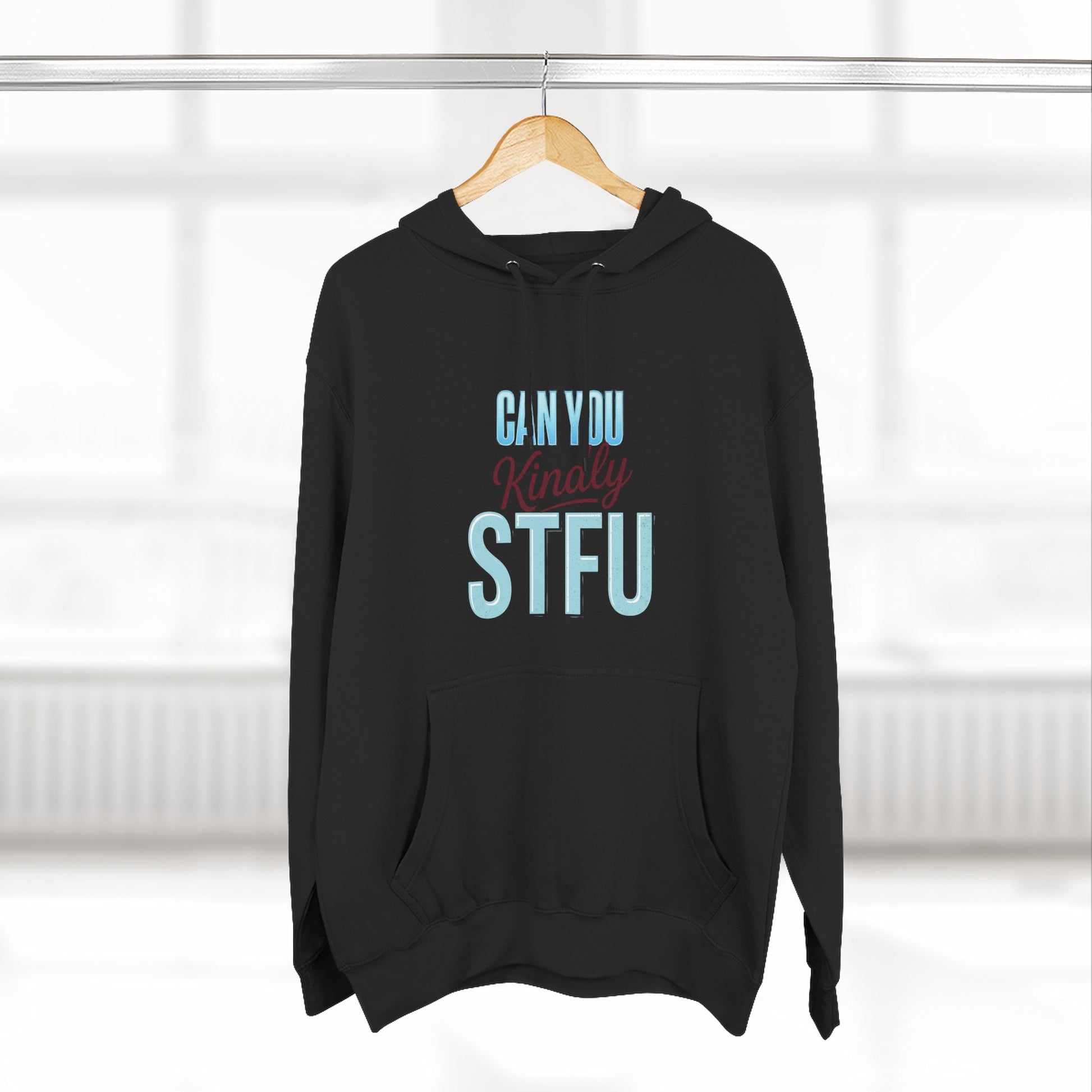 Can You Kindly STFU Hoodie — Funny Football Fan Pullover - Merit Sell