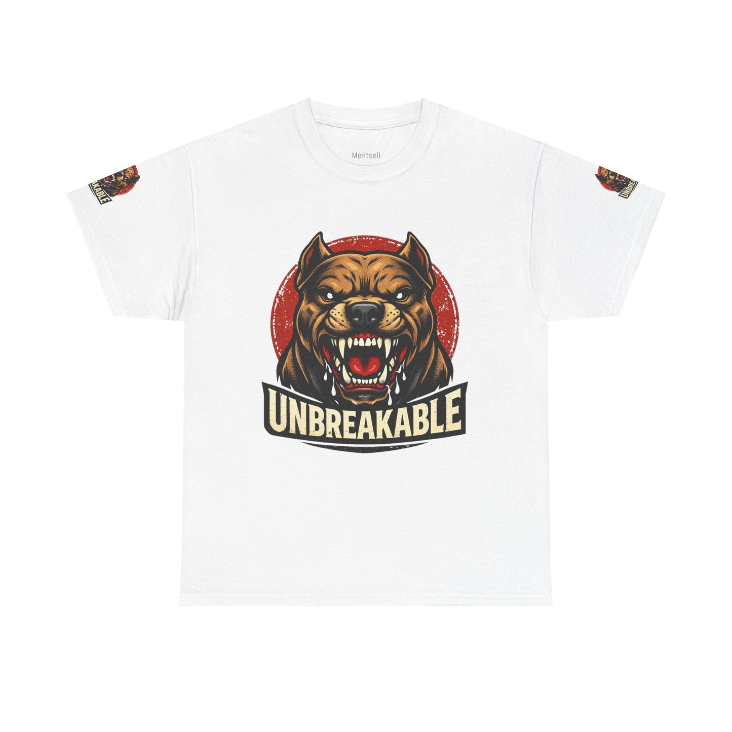 Unbreakable Pitbull Tee — Fierce Dog Graphic T-Shirt