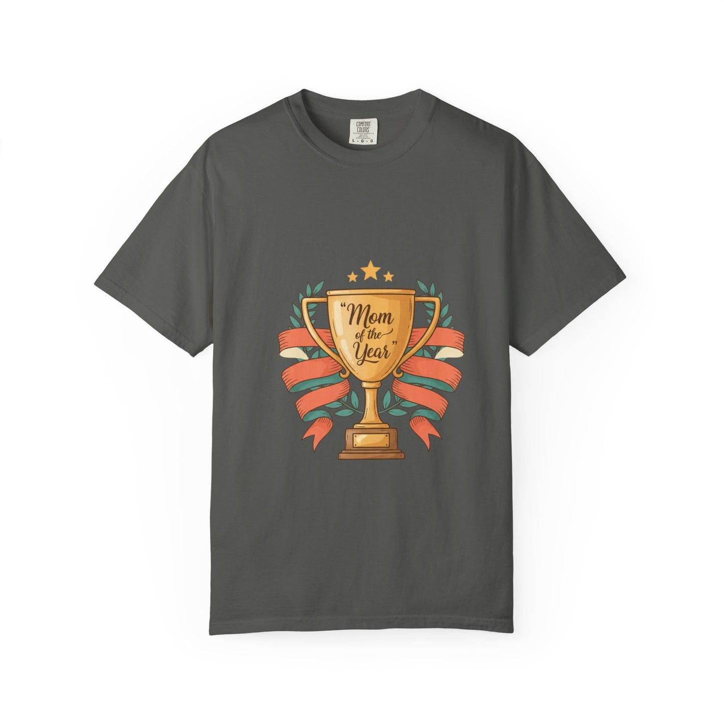 Mom of the Year T-Shirt — Trophy Design Mother's Day Tee