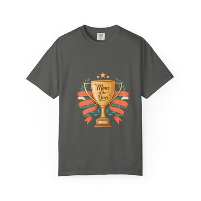 Mom of the Year T-Shirt — Trophy Design Mother's Day Tee