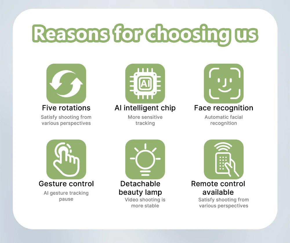 360° Auto Face Tracking Tripod For Live Video Vlog Facial Recognition Tracking Gimbal For Phone Remote Control - Merit Sell