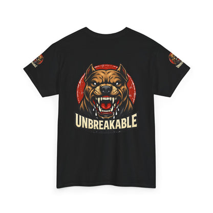 Unbreakable Pitbull Tee — Fierce Dog Graphic T-Shirt