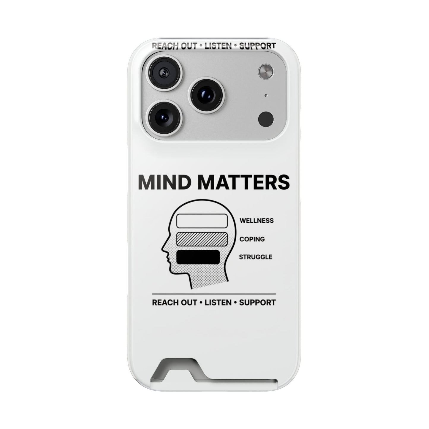 Mind Matters Phone Card Case — Mental Health Awareness Card Holder Case