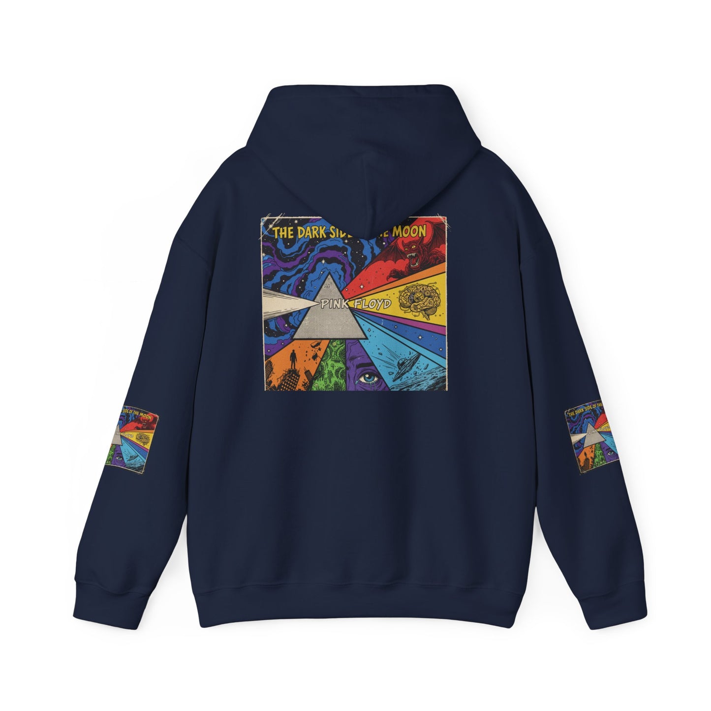 Psychedelic Prism Hoodie — Colorful Surreal Art Pullover