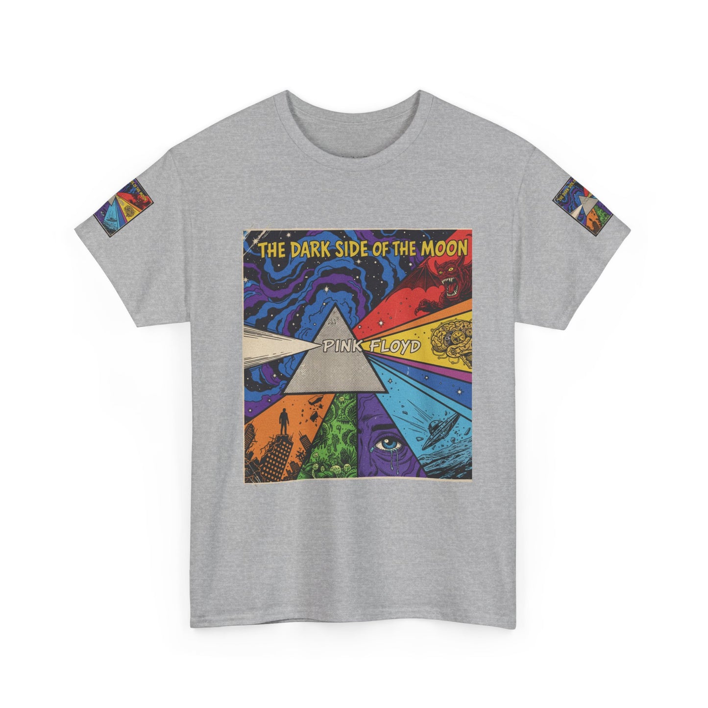 Retro Psychedelic 'The Dark Side of the Moon' Tee