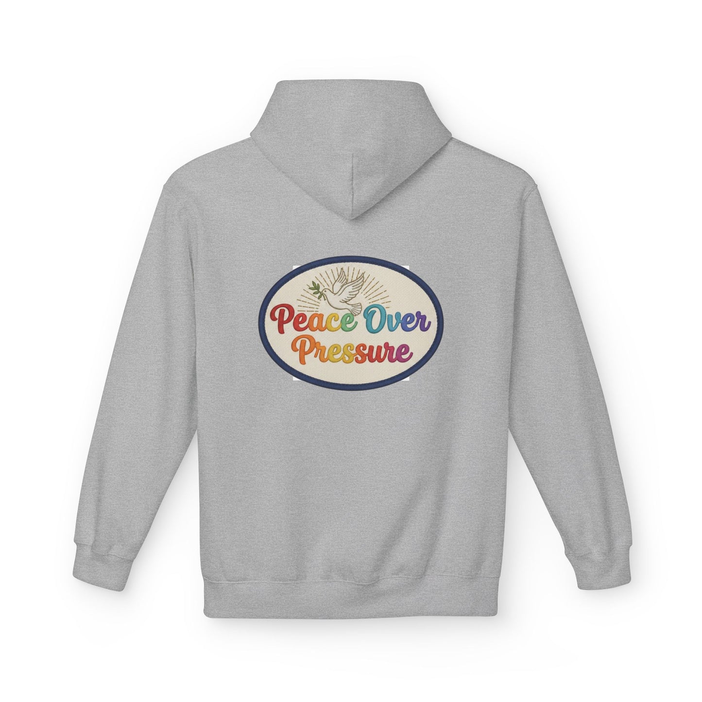 Peace Over Pressure Hoodie — Retro Dove Graphic Comfort Pullover
