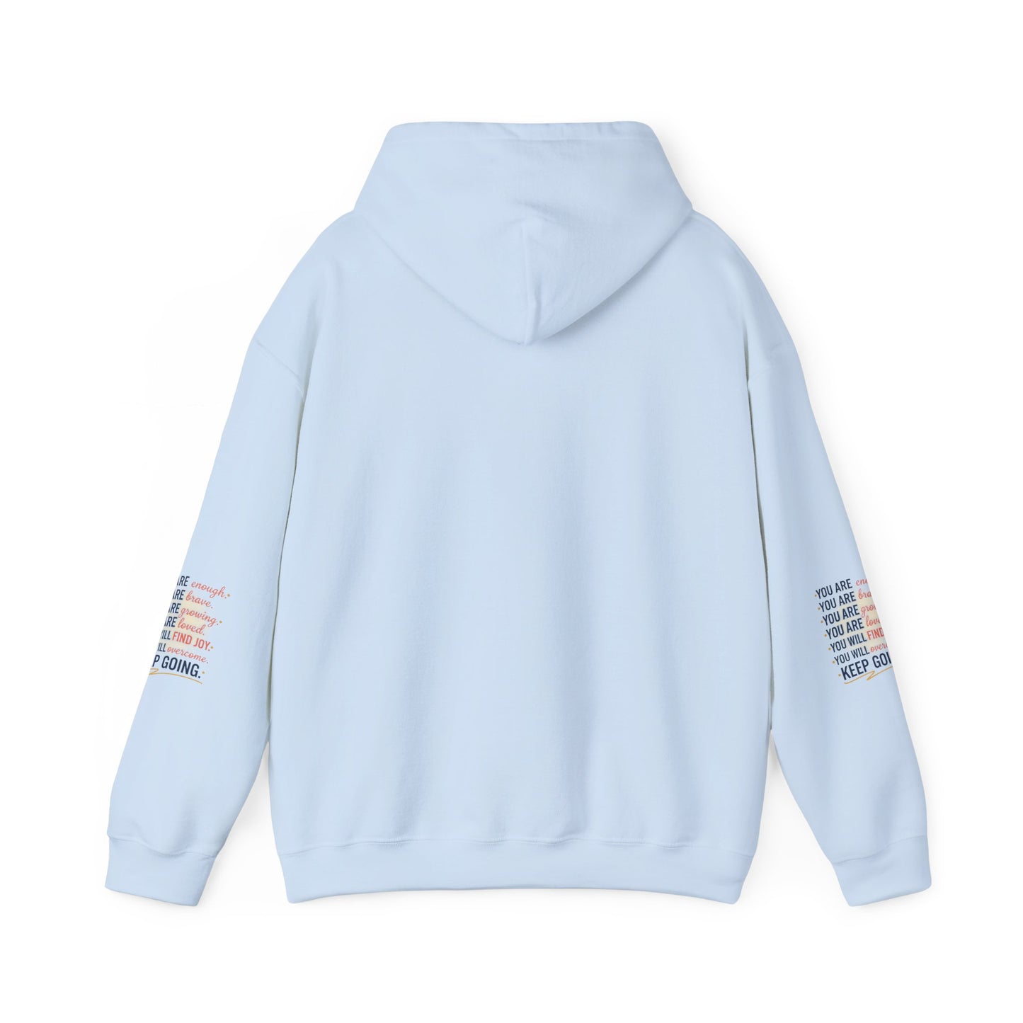 Inspirational 'Keep Going' Hoodie — Positive Affirmation Motivational Sweatshirt