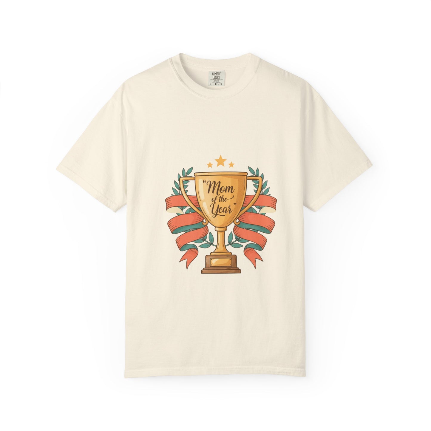 Mom of the Year T-Shirt — Trophy Design Mother's Day Tee