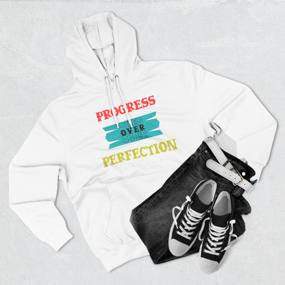 Progress Over Perfection Hoodie — Motivational Cozy Pullover