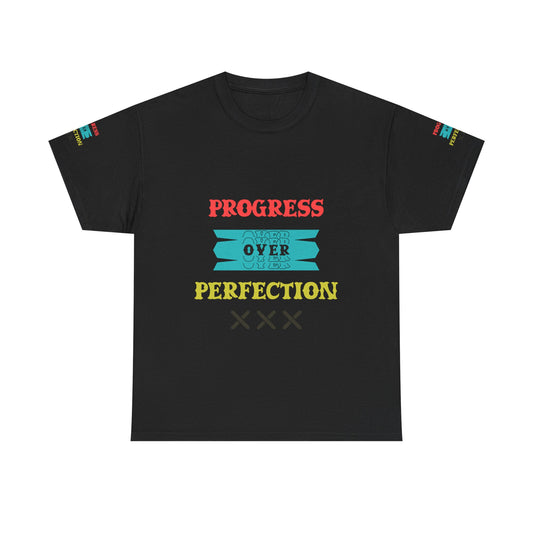 Progress Over Perfection T‑Shirt — Motivational Graphic Tee Merit Sell