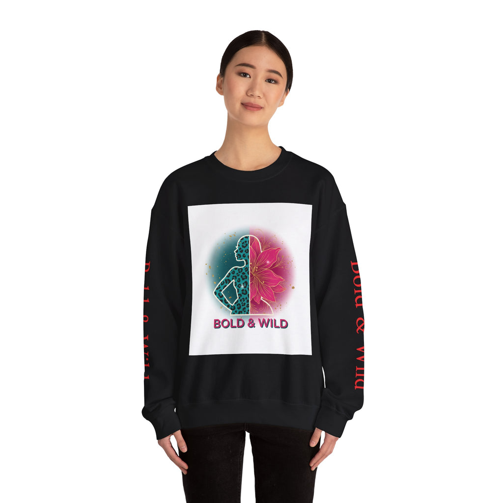 Bold & Wild Sweatshirt — Floral Leopard Graphic Crewneck
