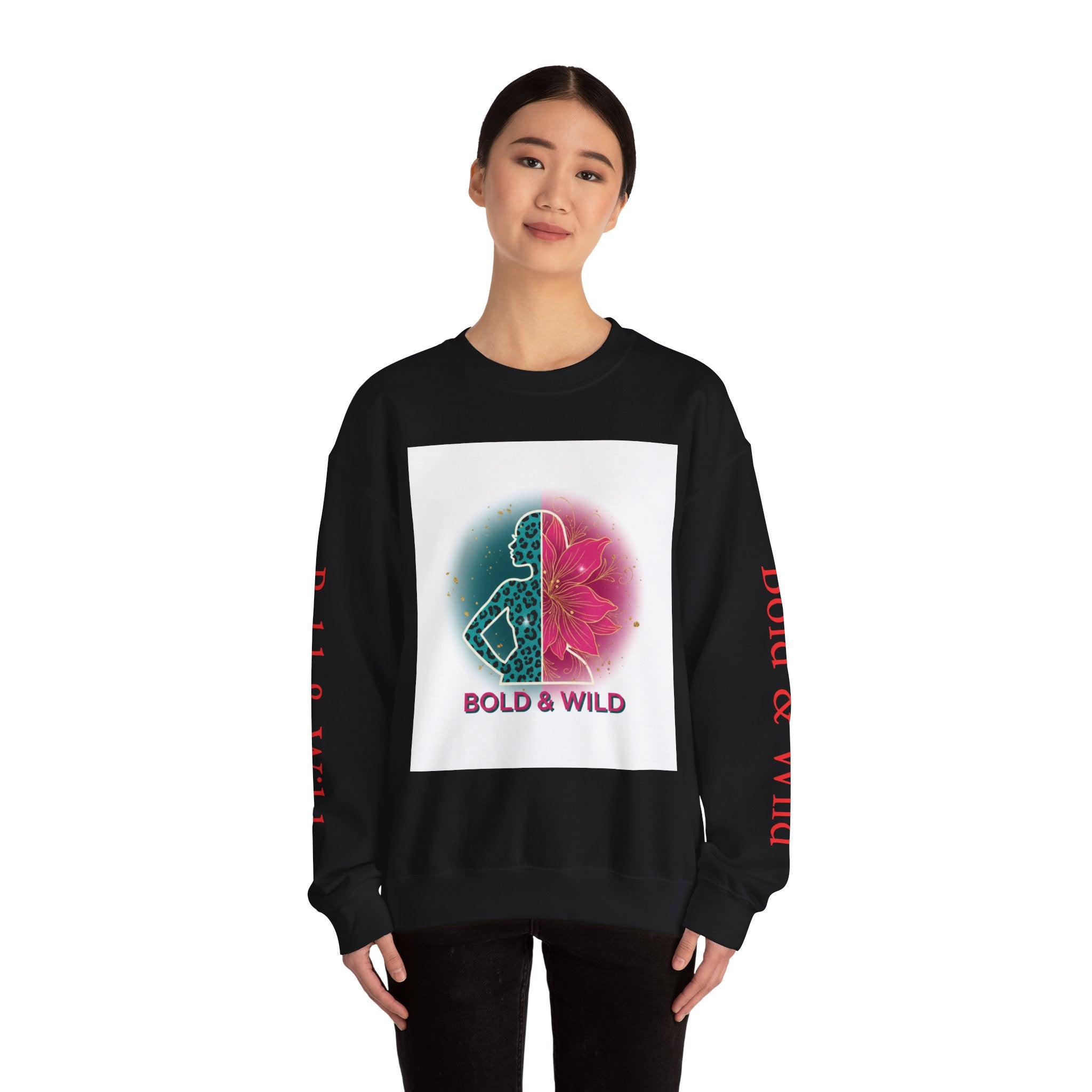 Bold & Wild Sweatshirt — Floral Leopard Graphic Crewneck