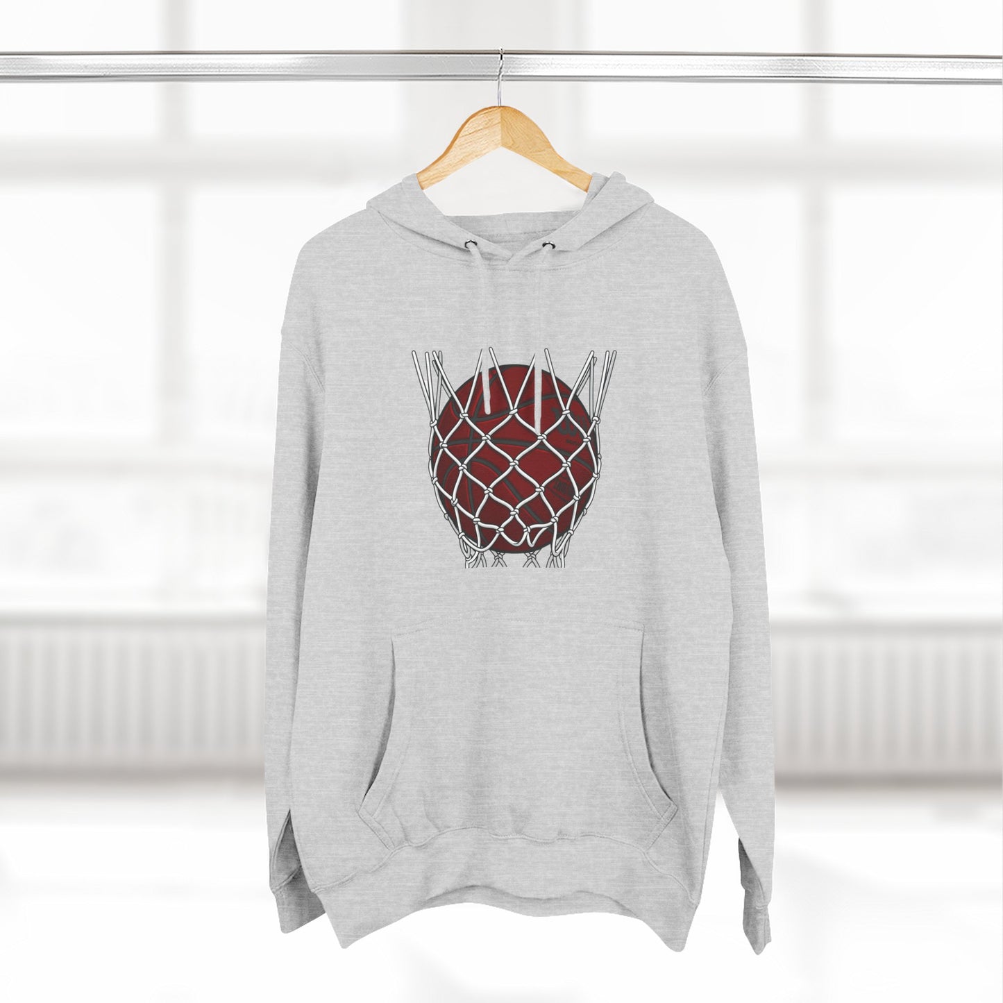 Basketball Hoodie — "Fast Break? More Like Slow Crawl" Graphic Fleece Hoodie - Merit Sell