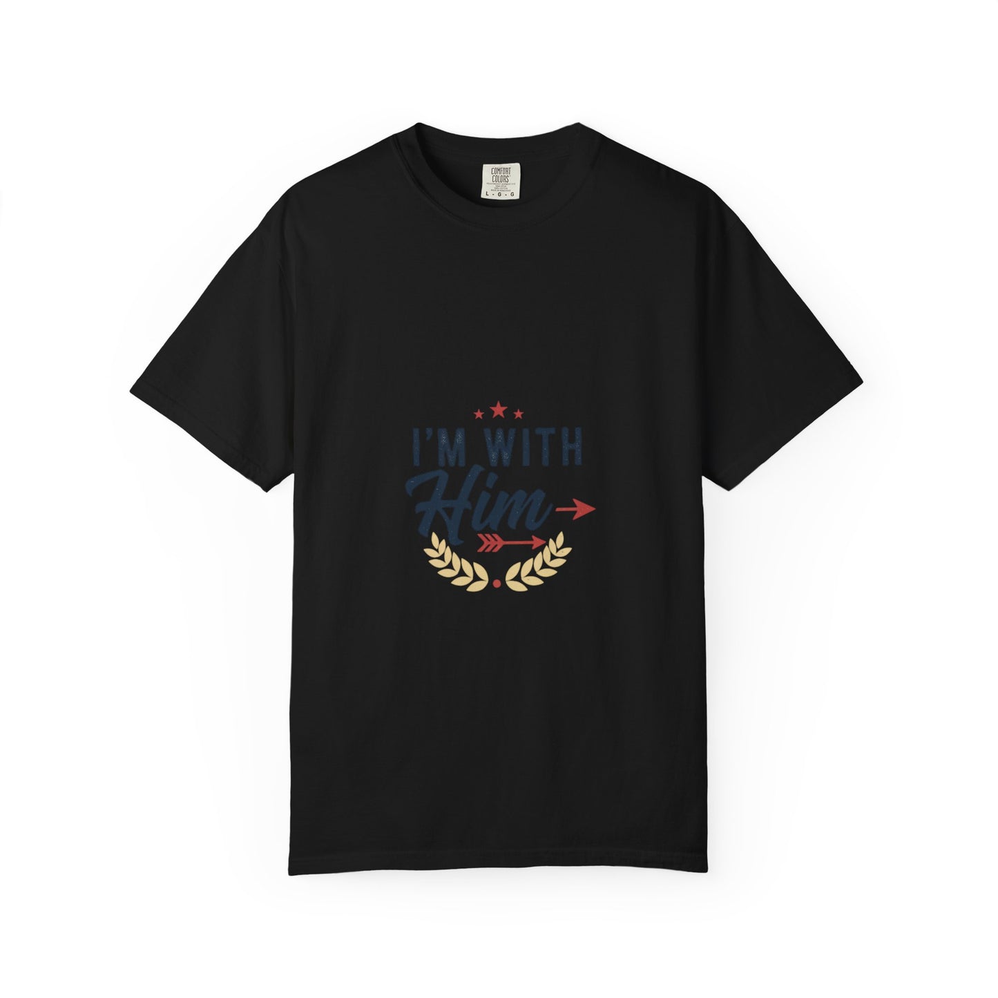 I'm With Him T-Shirt — Patriotic Couple Arrow Graphic Tee