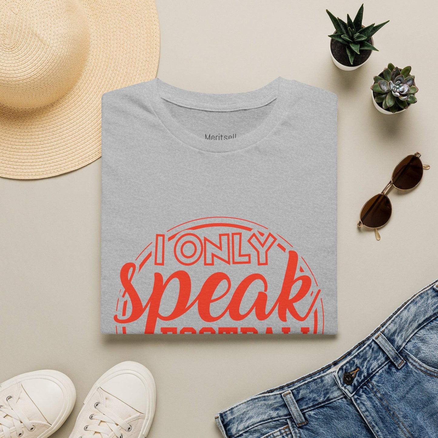I Only Speak Football T-Shirt — Soccer Fan Graphic Tee - Merit Sell