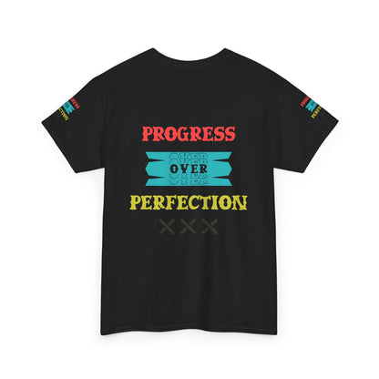 Progress Over Perfection T‑Shirt — Motivational Graphic Tee