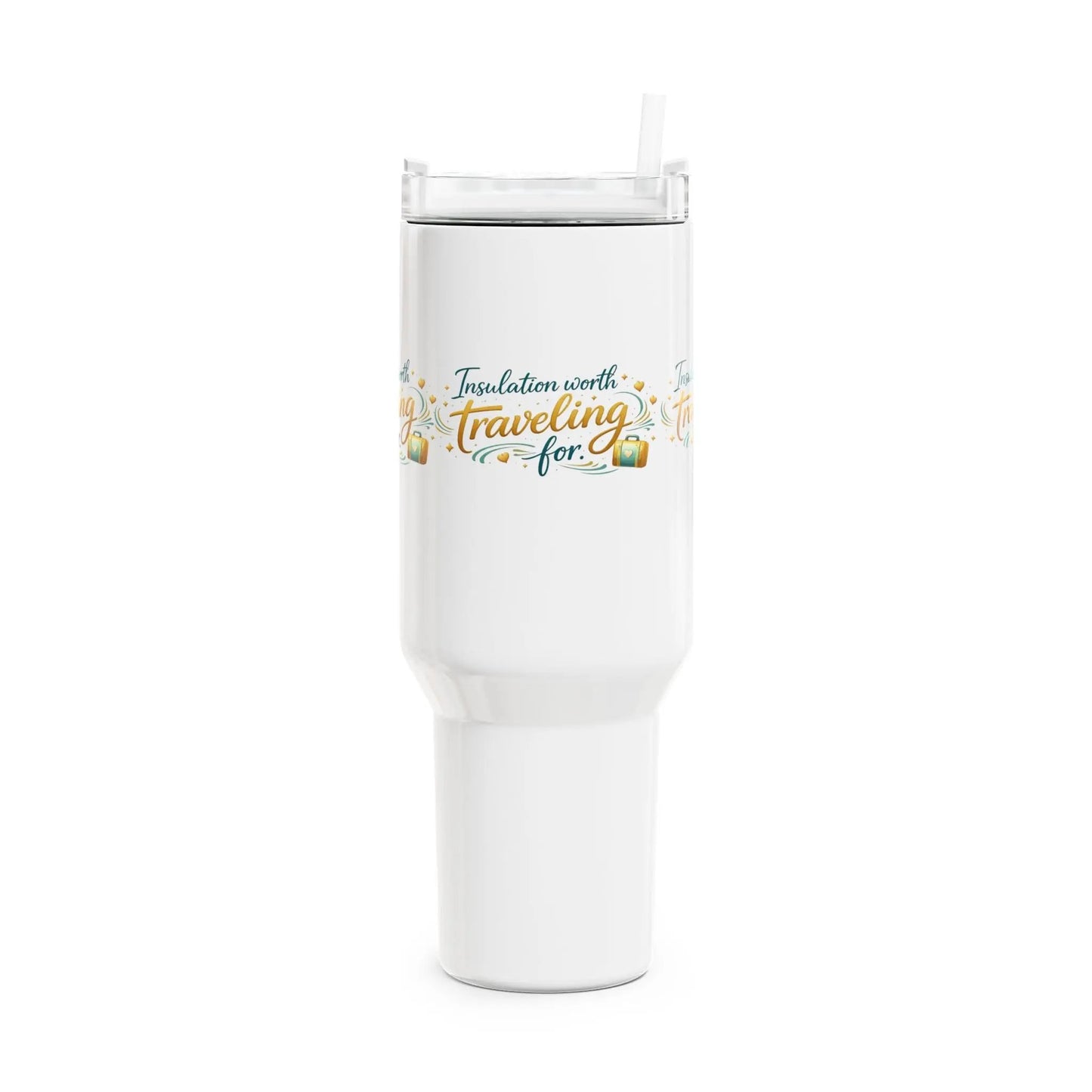 Traveling For Insulation 40oz Tumbler – Floral Adventure Travel Mug