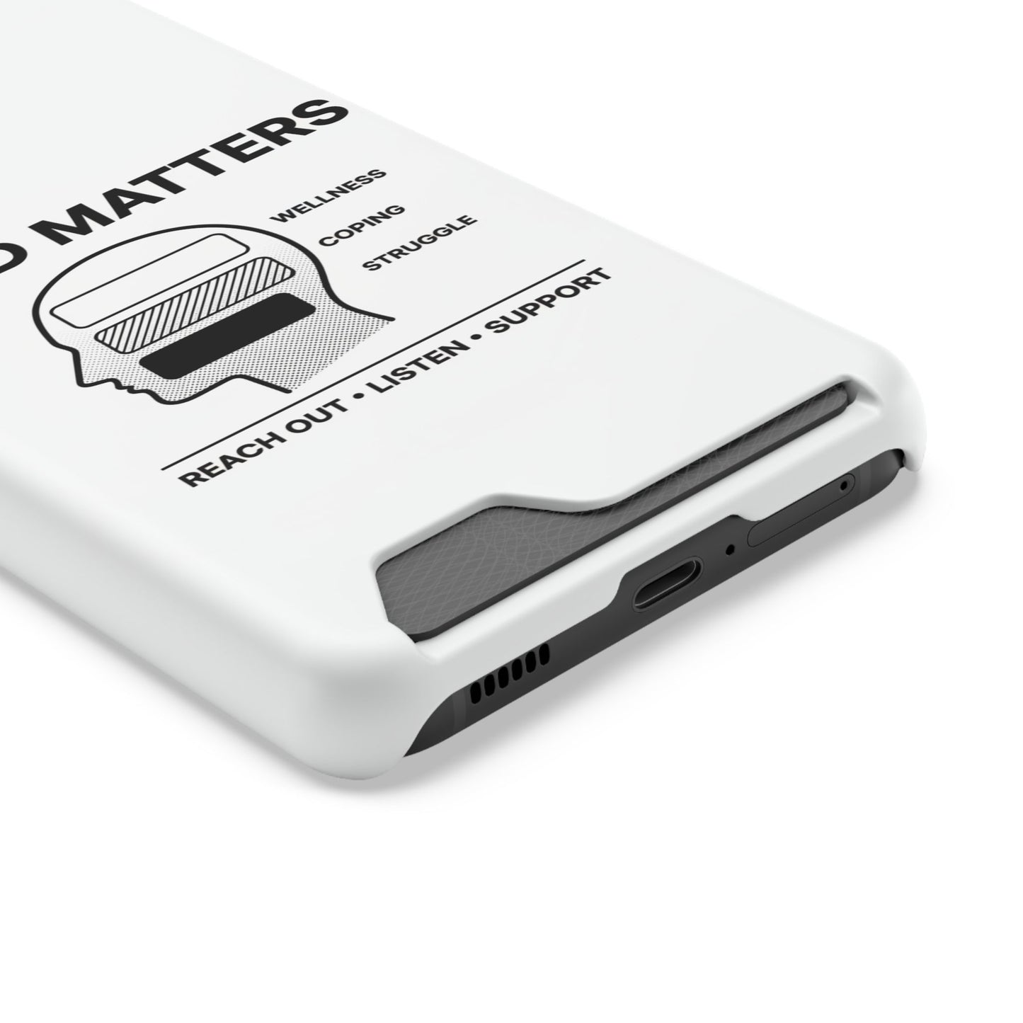 Mind Matters Phone Card Case — Mental Health Awareness Card Holder Case