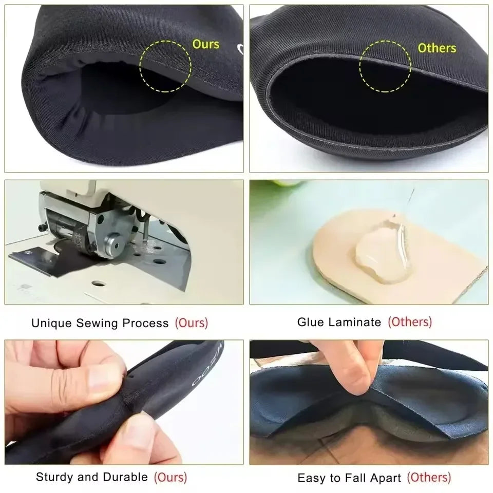 3D Eye Mask Adjustable Suitable for Men and Women with No Pressure on the Eyes Breathable and Light Blocking Eye Mask Black - Merit Sell
