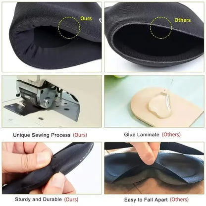 3D Eye Mask Adjustable Suitable for Men and Women with No Pressure on the Eyes Breathable and Light Blocking Eye Mask Black - Merit Sell