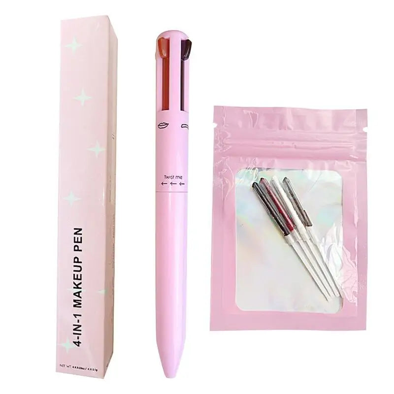 4 In 1 Makeup Pen Eyebrow Pencil Waterproof Drawing Eye Brow Long Lasting Easy Wear Eyeliner Eyebrow Pen Sweatproof Makeup Pen - Merit Sell