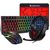4 in 1 PC Gamer Value rainbow Backlit Keyboard with Colorful Backlit Mouse Adn Large Size Mousepad and Gaming Headset - Merit Sell