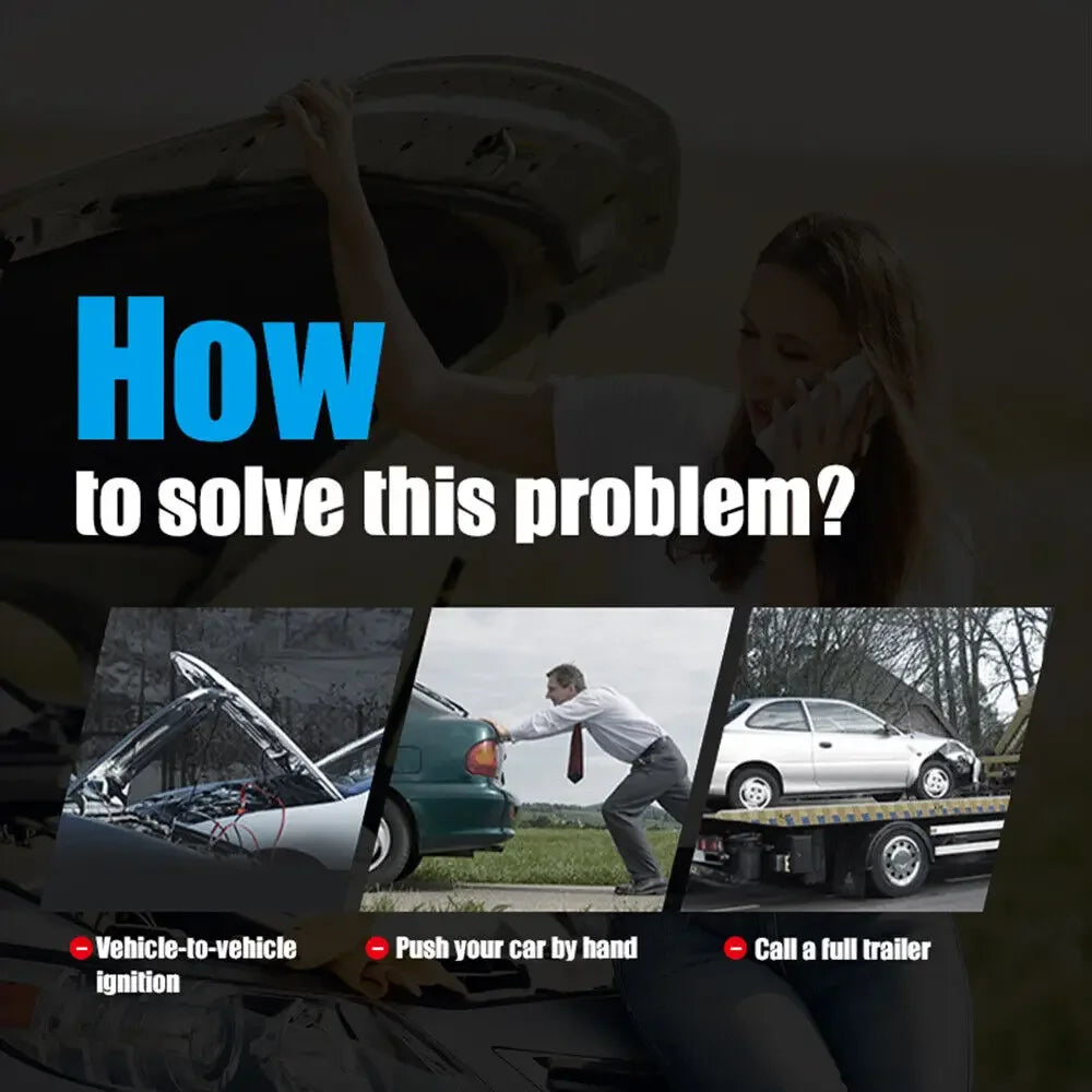 4000A Car Jump Starter Air Pump 25 Cylinder Inflatable Pump with Air Compressor Jumper Box 24000mAh Power Bank Battery Charger - Merit Sell