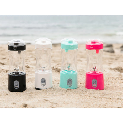4000mAH 240W USB C RECAHRGE Portable Blender 350ml Spout Drink STRAP MINI SMOOTHIES JUICER 6PCS BLADES POWER BLENDER - Merit Sell