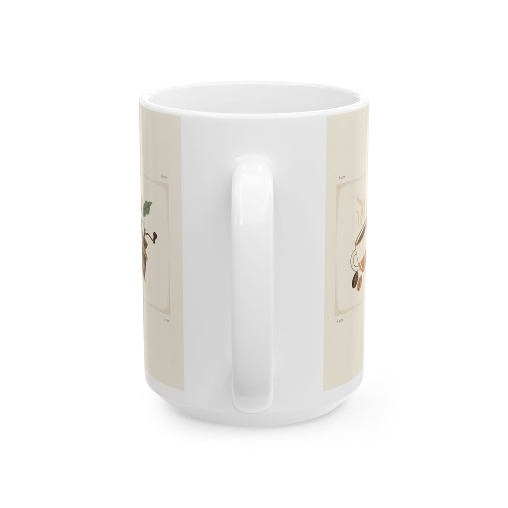 But First Coffee Ceramic Mug — 11oz & 15oz Morning Coffee Cup, Cute Coffee Lover Gift