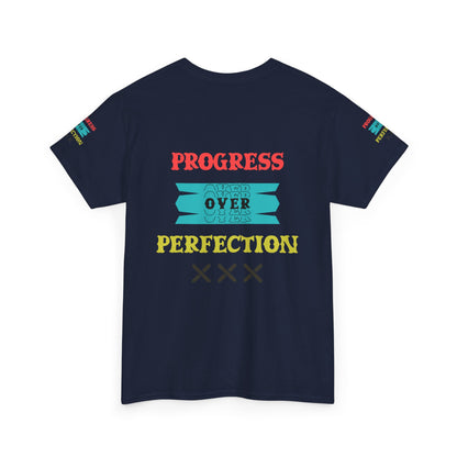 Progress Over Perfection T‑Shirt — Motivational Graphic Tee