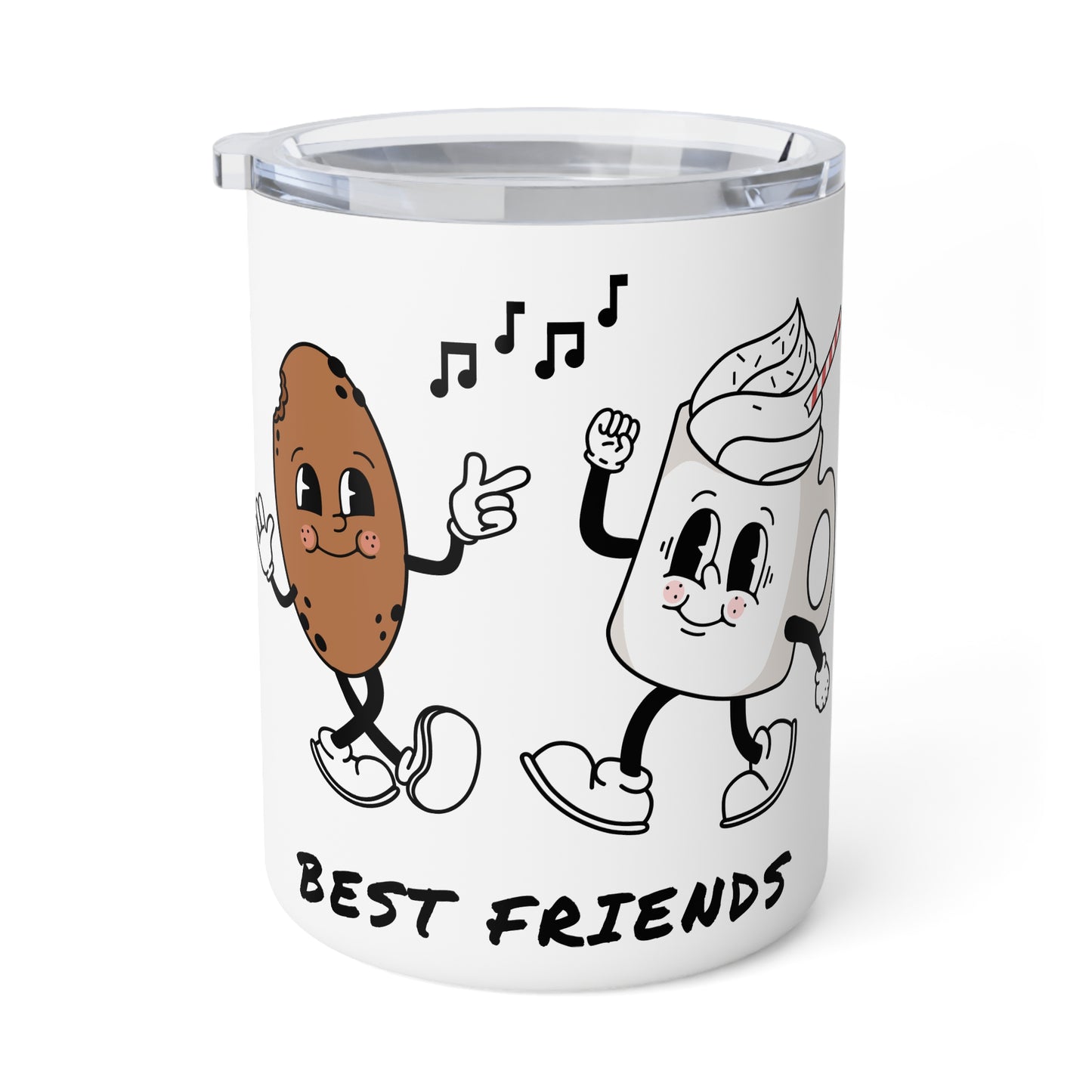 Best Friends Coffee & Cookie Insulated Mug — 10oz Cute Match Mug