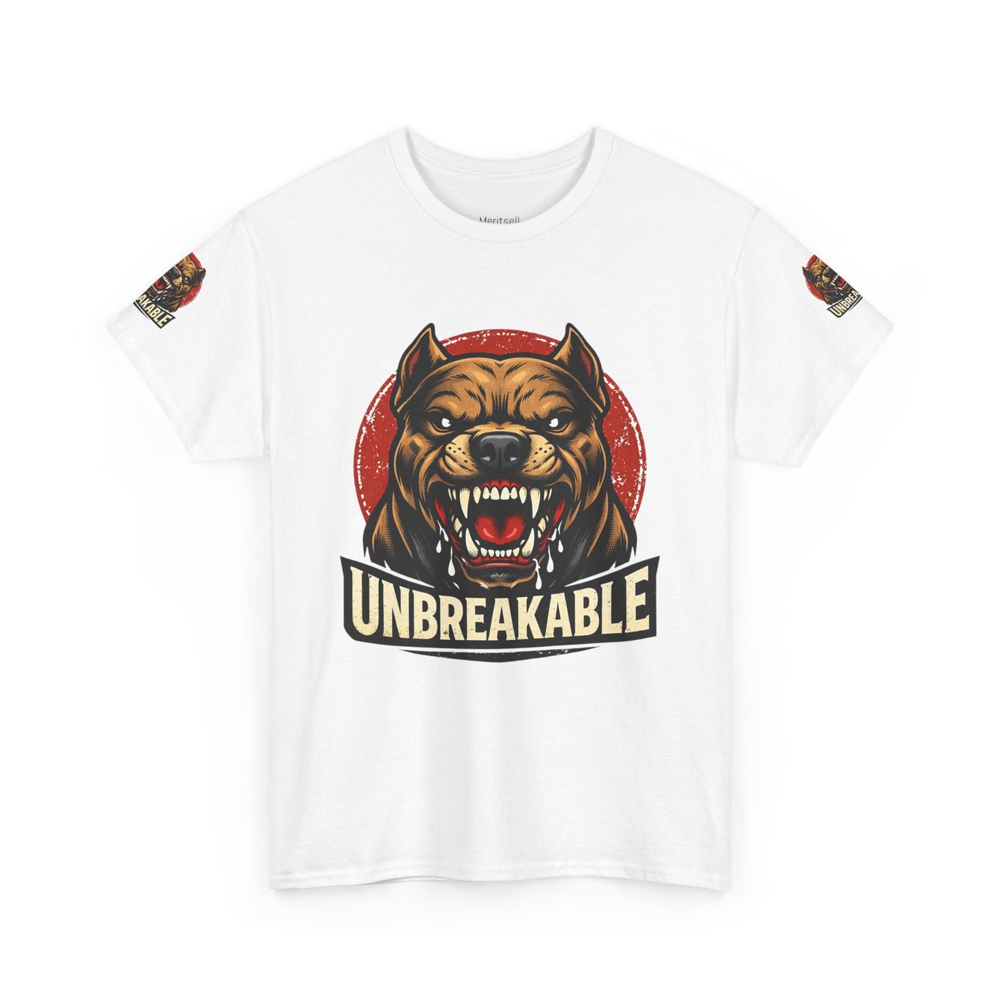 Unbreakable Pitbull Tee — Fierce Dog Graphic T-Shirt