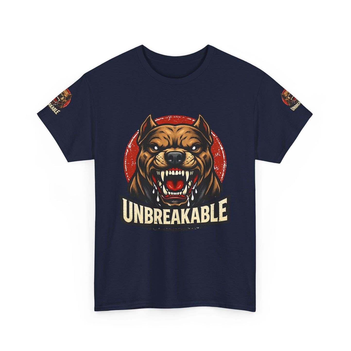 Unbreakable Pitbull Tee — Fierce Dog Graphic T-Shirt