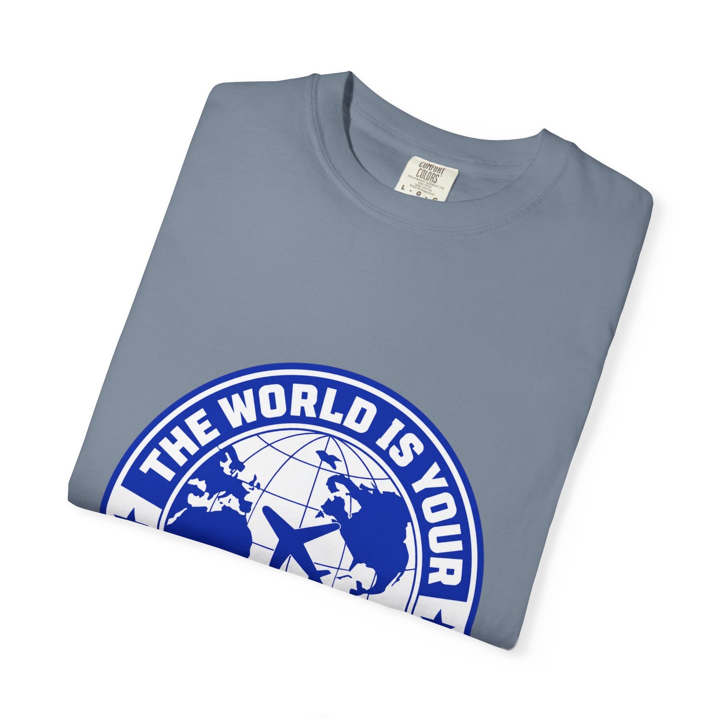 The World Is Your Playground T-Shirt — Travel Globe Graphic Tee - Merit Sell