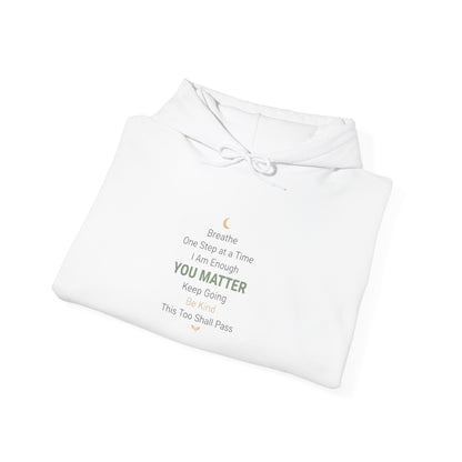 Inspirational 'You Matter' Hoodie — Positive Mental Health Message Sweatshirt