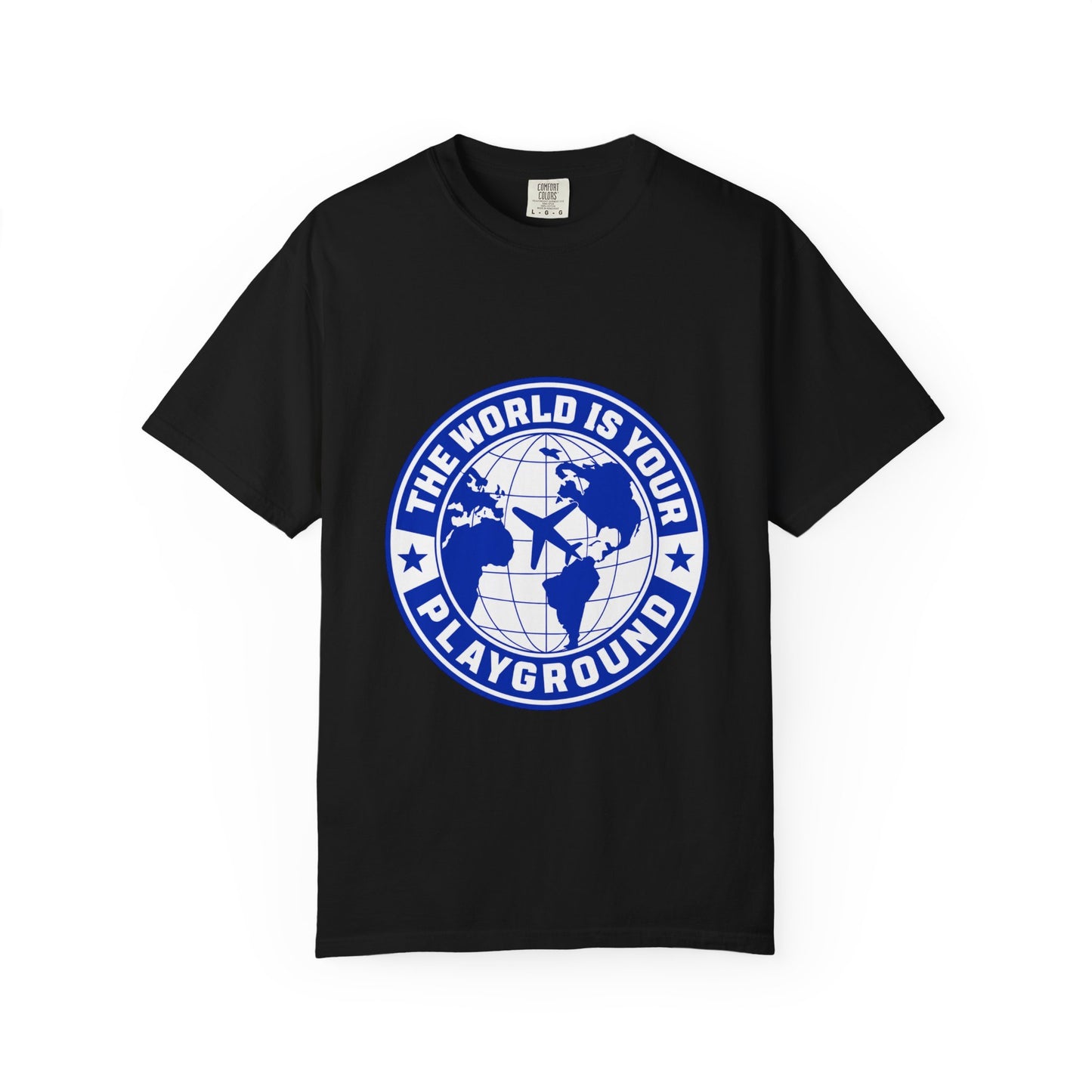 The World Is Your Playground T-Shirt — Travel Globe Graphic Tee - Merit Sell