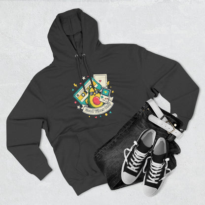 Good Vibes Only Hoodie — Retro Cassette Graphic Fleece Hoodie